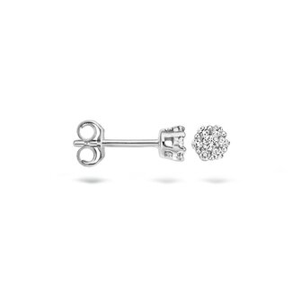 Blush Blush Oorbellen 7604WDI 14k Witgoud 0,22crt G SI Briljant geslepen Diamant