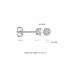 Blush Blush Oorbellen 7604WDI 14k Witgoud 0,22crt G SI Briljant geslepen Diamant
