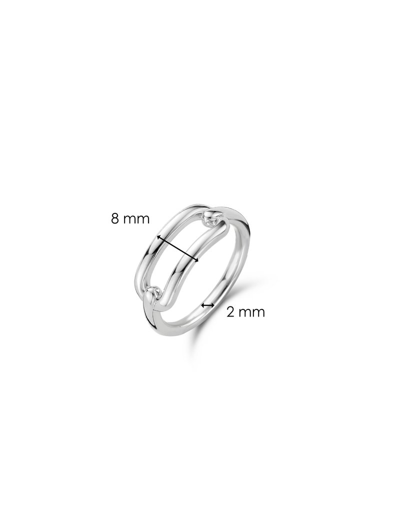 Ti Sento Milano Ti Sento Ring 12229SI/56 Ring zilver link