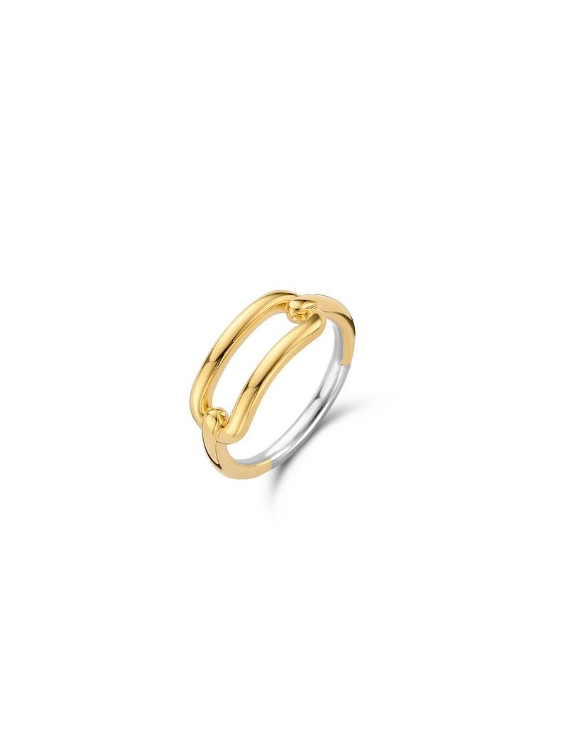 Ti Sento Milano Ti Sento ring 12229SY/54 zilver geelgoud plated  link