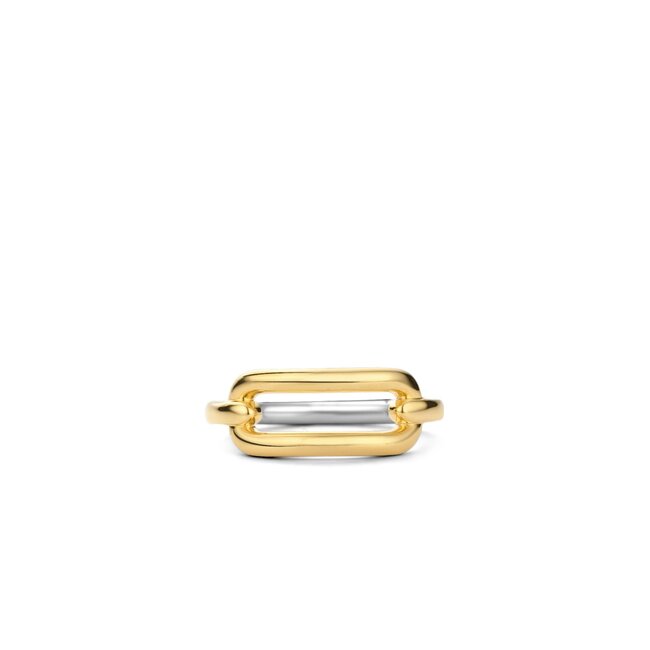Ti Sento Milano Ti Sento ring 12229SY/54 zilver geelgoud plated  link