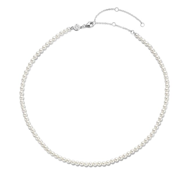 Ti Sento Milano Ti Sento Collier 3916PW/42 Parels in 42 cm met zilveren sluiting