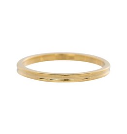iXXXi iXXXi R02803-01 Ring Hamerslag Gold - Maat 19.00 mm (60)
