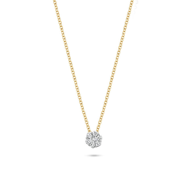 Blush Blush Collier 3602BDI 14k Geelgoud 0,07crt G SI Biljant geslepen Diamant