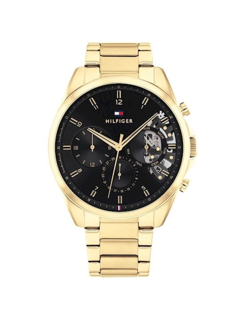 Tommy Hilfiger Tommy Hilfiger TH1710447 Horloge Heren Baker Staal Goud