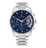 Tommy Hilfiger Tommy Hilfiger Heren Horloge TH1710448 Staal Quartz Chronograaf Baker met Blauwe Wijzerplaat