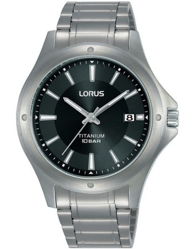 Lorus RG869CX-9 horloge heren titanium zwarte wijzerplaat - Blinckers  Jewels \u0026 Watches