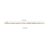 Blush Blush Armband 2177BGO 14k Goud in Bi-color Jassaron Fantasie 18cm