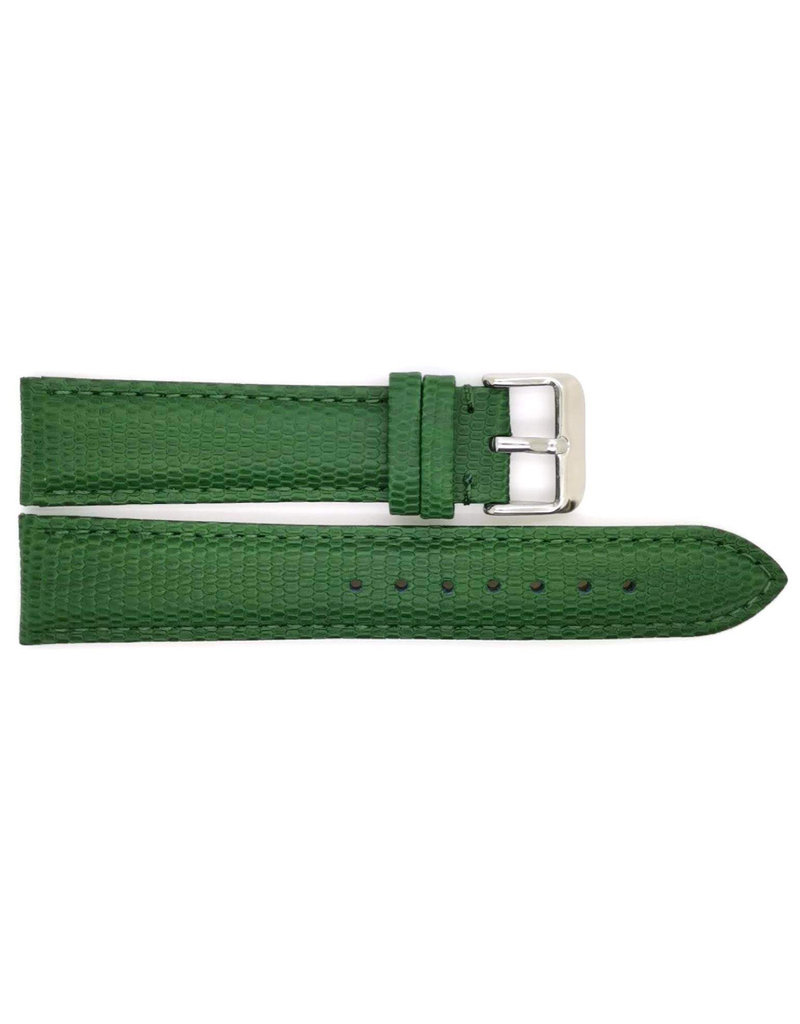 BBS 00095099_06_22 mm Horlogeband Dark green Lizard