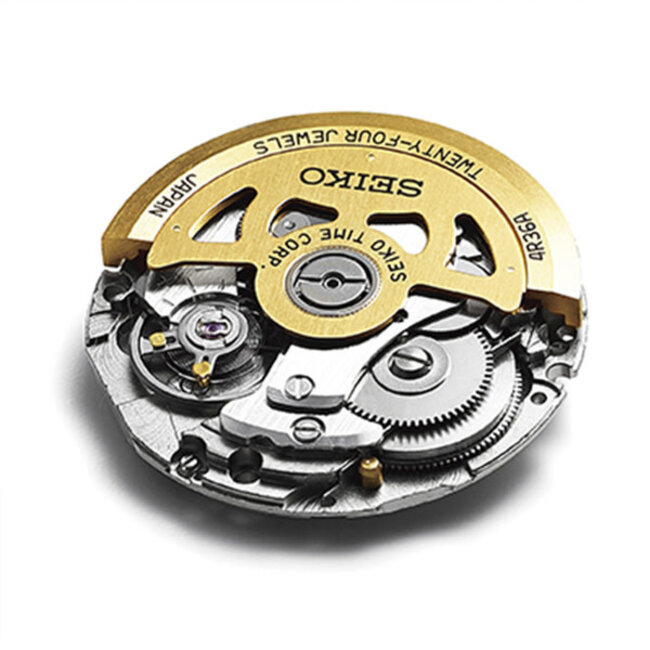 Seiko Seiko Horloge SSA421J1 Presage Staal Automaat Saffierglas met Blauwe Wijzerplaat Open Heart en Blauw Leren Horlogeband 41mm