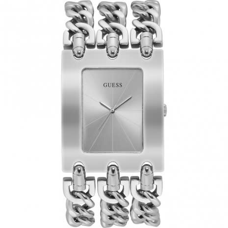Guess W1274L1 horloge dames staal Ladies Trend met stalen banden zilveren wijzerplaat - Blinckers Jewels & Watches