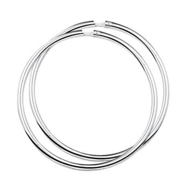 Blinckers Jewellery Huiscollectie 1322226 Oorbellen Creool Zilver 44x2MM