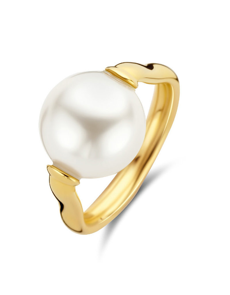 Ti Sento Milano Ti Sento Ring 12231PW/56 Zilver goldplated met grote parel