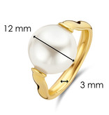 Ti Sento Milano Ti Sento Ring 12231PW/56 Zilver goldplated met grote parel