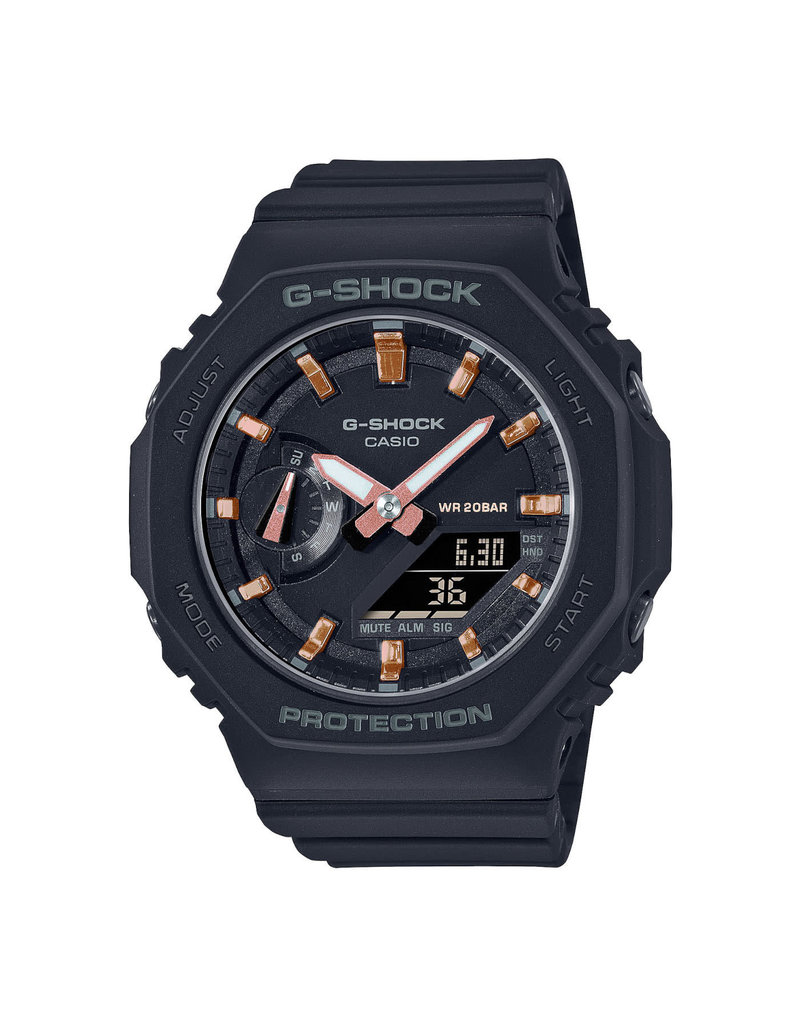 Casio-G Shock Casio GMA-S2100-1AER horloge kunstof zwart met zwarte band