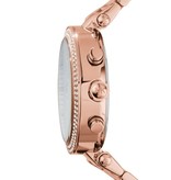 Michael Kors MK5491 horloge dames staal rose plated met zirkonia en witte wijzerplaat