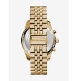 Michael Kors Michael Kors MK8281 horloge dames staal chronograaf goldplated
