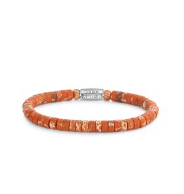 Rebel & Rose Rebel & Rose RR-60097-S-L armband Slices apples of orange 6 mm maat L 19 cm