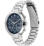 Tommy Hilfiger Tommy Hilfiger Dames Horloge TH1782349 Staal Quartz Chronograaf met Blauwe Wijzerplaat