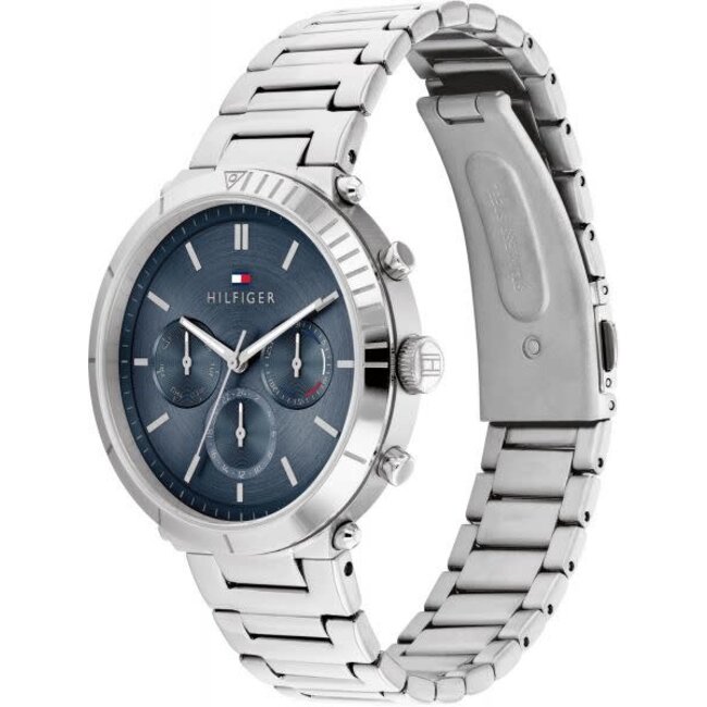 Tommy Hilfiger Tommy Hilfiger Horloge TH1782349 Staal Quartz Chronograaf met Blauwe Wijzerplaat