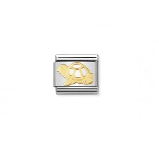 Nomination Nomination Schakel 030112-17 Composable Classic Staal met 18k Geelgouden Schildpad