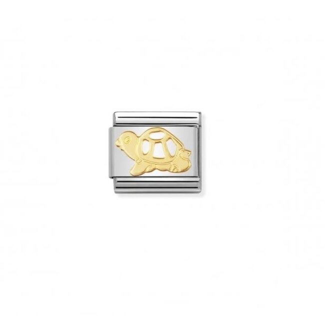 Nomination Nomination Schakel 030112-17 Composable Classic Staal met 18k Geelgouden Schildpad