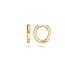Blush Blush Oorbellen 7217YGO 14k Geelgoud Glad Ovaal 2mm x 14mm