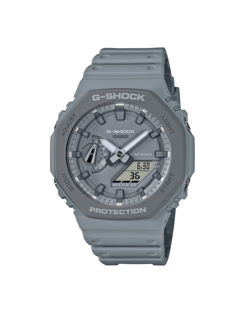 Casio G-Shock Casio G-shock GA-2110ET-8AER horlogeanaloog ic.m.  digitaal G-Schock unisex grijze kunstof kast en band