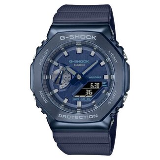 Casio G-Shock Casio G-Shock Horloge GM-2100N-2AER Staal Blauw Analoog Digitaal met Blauwe Horlogeband 42mm