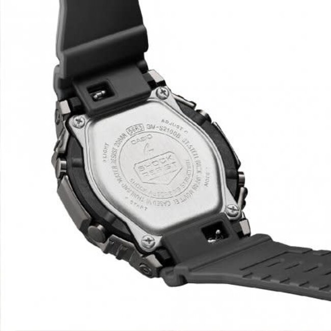 Casio G-Shock G-Shock GM-S2100B-8AER horloge anadigi unisex met metalen kast in gun metal met kunststof band