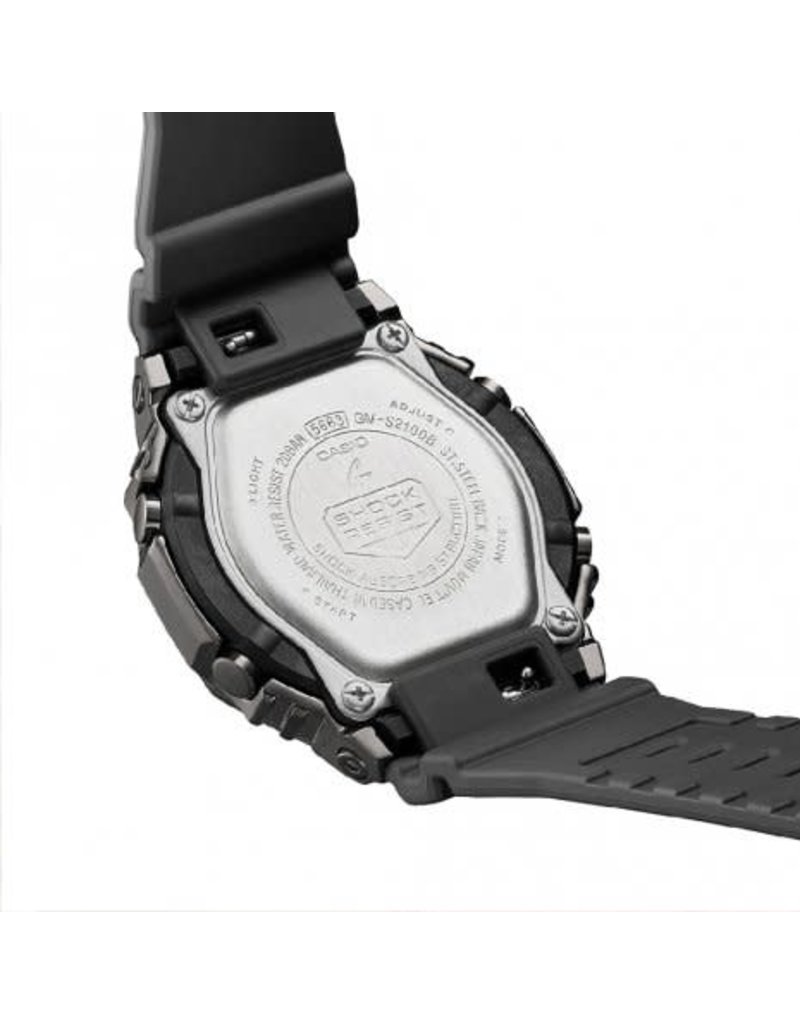 Casio G-Shock G-Shock GM-S2100B-8AER horloge anadigi unisex met metalen kast in gun metal met kunststof band