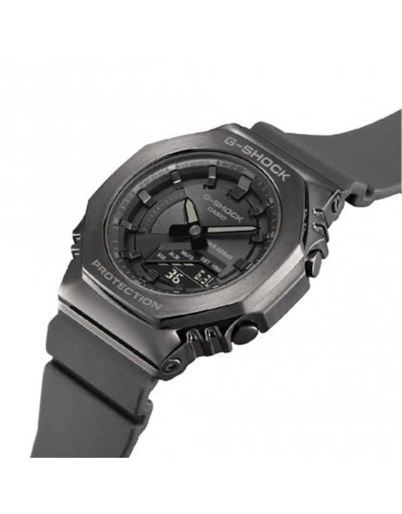 Casio G-Shock G-Shock GM-S2100B-8AER horloge anadigi unisex met metalen kast in gun metal met kunststof band