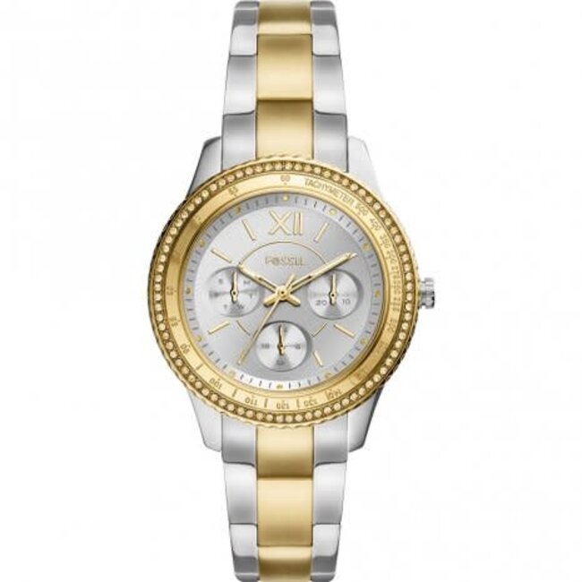 Fossil Fossil Horloge ES5107 Staal Bi-color Quartz