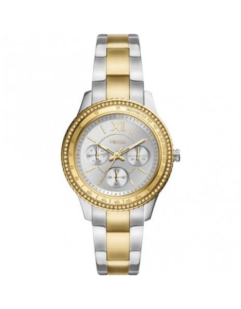 Fossil ES5107 horloge dames bi color Juwelier Blinckers Jewels Watches in Purmerend sinds 2005