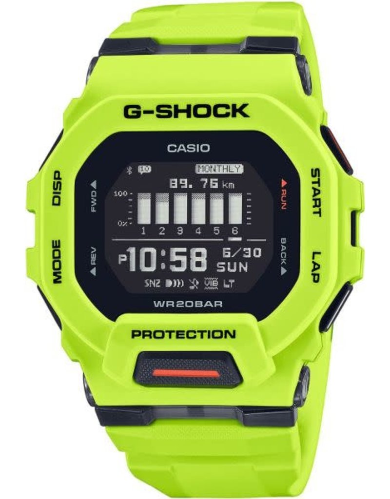 Casio G-Shock CASIO G-Shock GBD-200-9ER horloge digitaal kunstof in signaal kleur geel