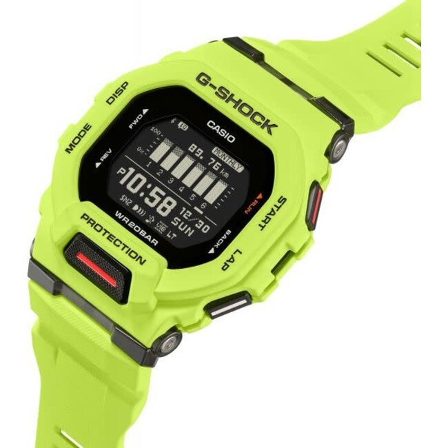 Casio G-Shock Casio G-Shock GBD-200-9ER Digitaal Kunstof in Signaal Kleur Geel
