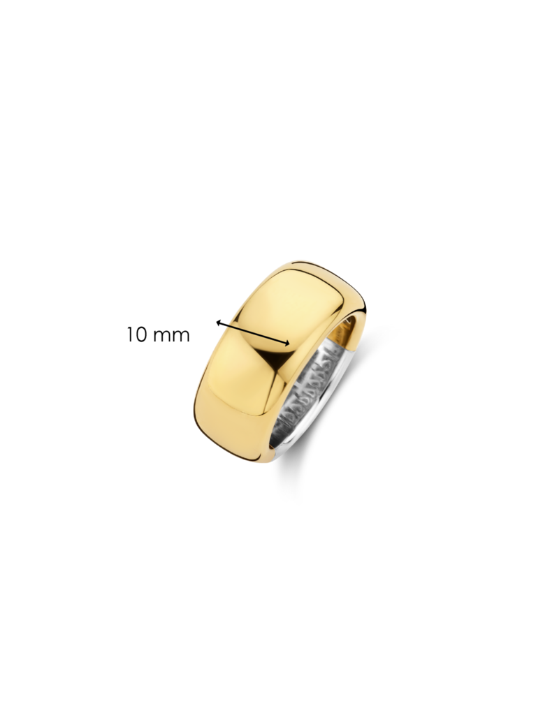 Ti Sento Milano Ti Sento Ring 12234SY/54 ring goldplated breed 10mm