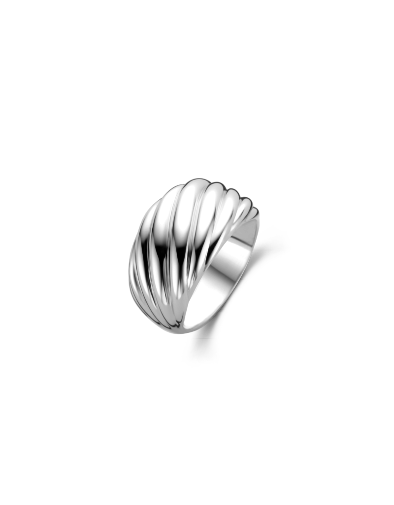 Ti Sento Milano Ti Sento ring 12238SI/54 zilver gedraaid design