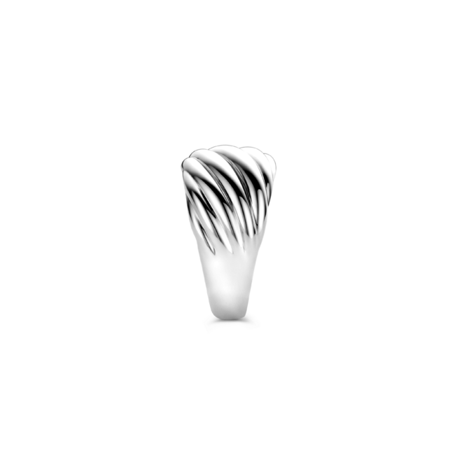 Ti Sento Milano Ti Sento Ring 12238SI/54 Zilver Gedraaid Design Maat 54