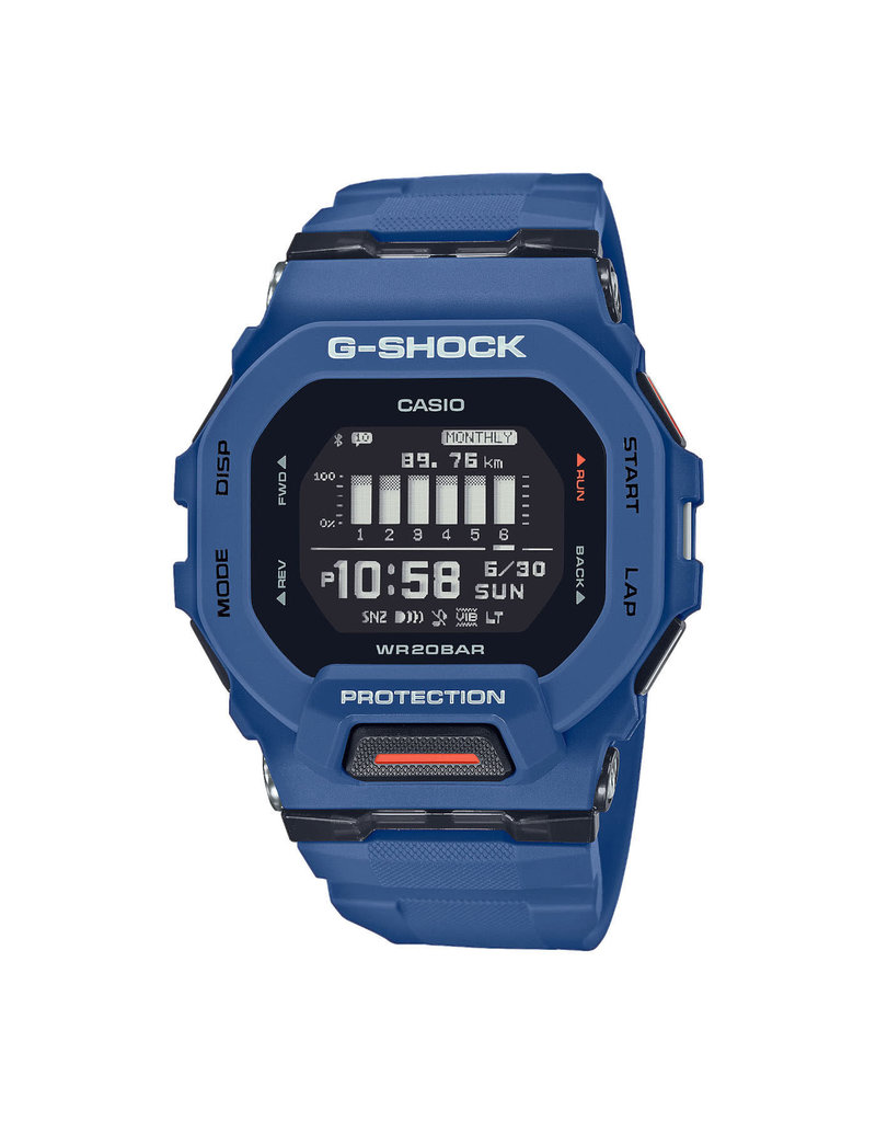 Casio G-Shock CASIO G-Shock GBD-200-2ER horloge digitaal in kunststof blauwe kast en band