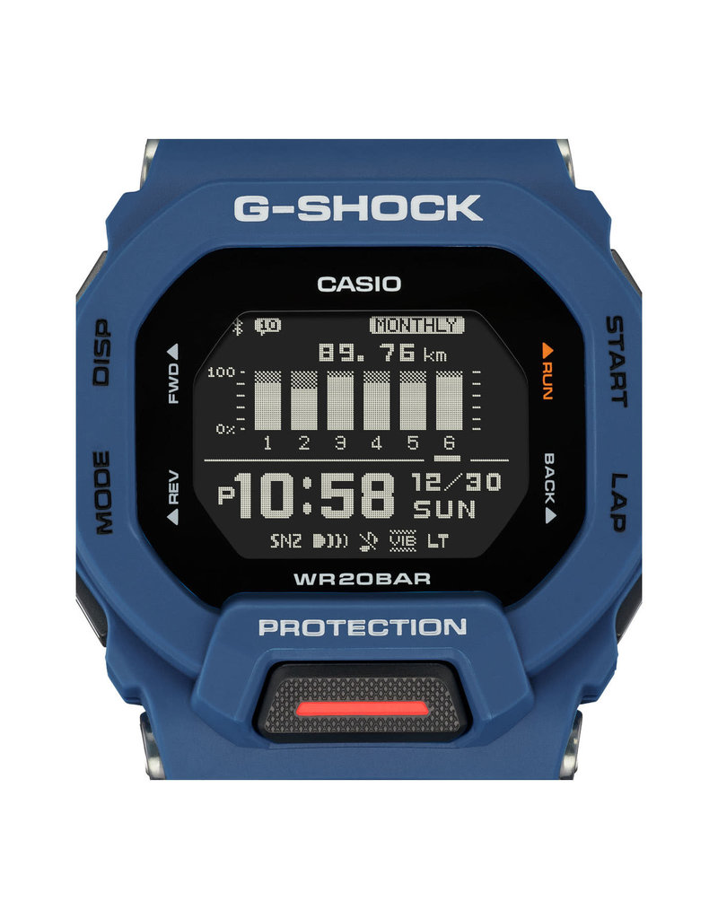 Casio G-Shock CASIO G-Shock GBD-200-2ER horloge digitaal in kunststof blauwe kast en band