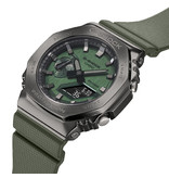 Casio G-Shock CASIO G-Shock GM-2100B-3AER horloge heren anadigi stalen gun metal plated kast en army groen kunstof band