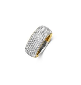 Ti Sento Milano Ti Sento Ring 12234ZY/56 Zilver met Geelgouden Plating en Zirkonia's Maat 56