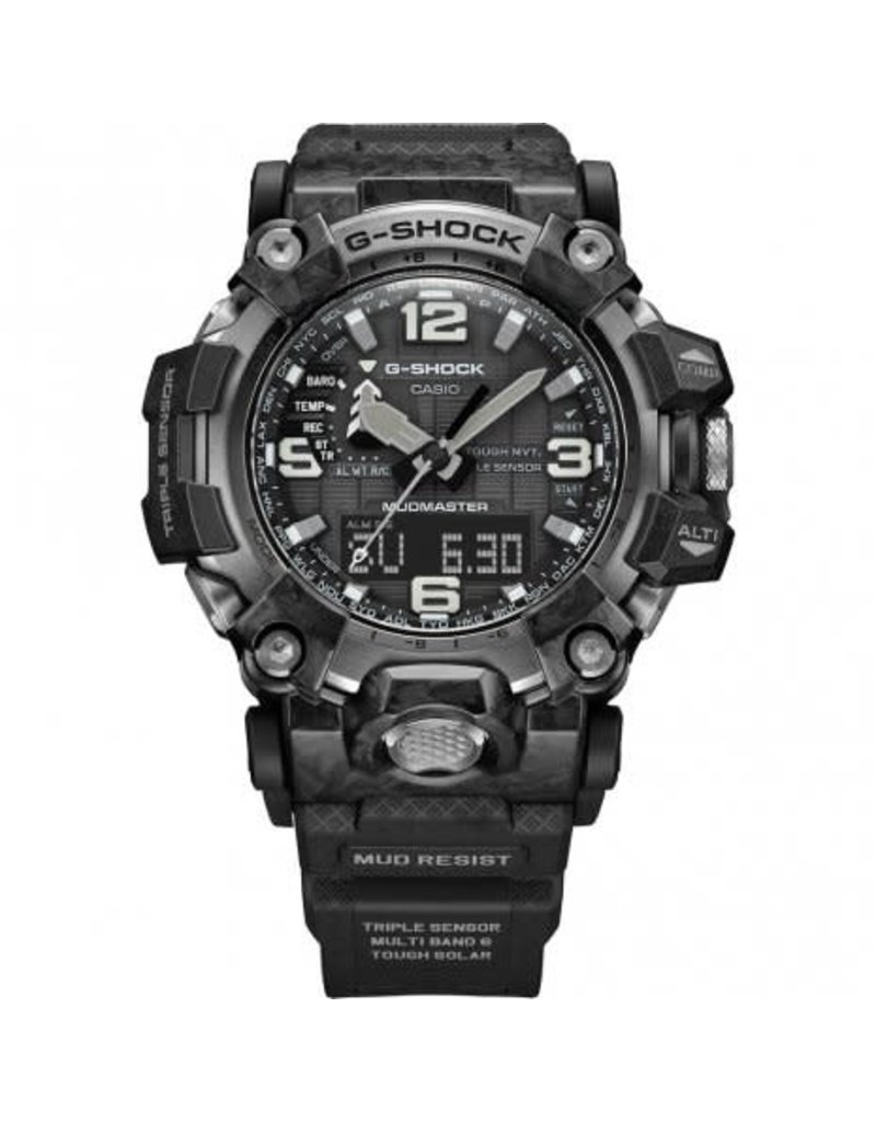 Casio G-Shock CASIO G-Shock GWG-2000-1A1ER Horloge Heren Mudmaster Solar Staal met Zwart Horlogeband