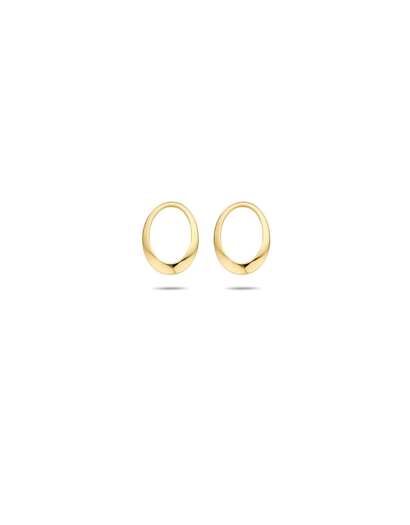 Blush Blush Oorbedels 9050YGO 14k Geelgoud Ovale Ringen