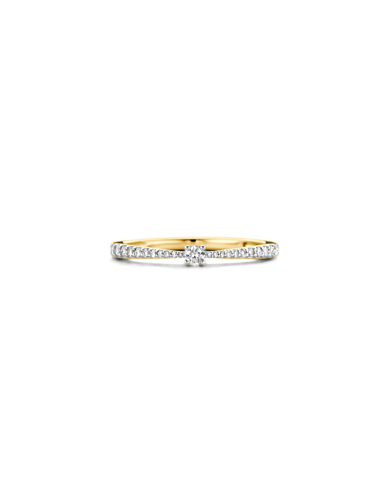 Blush Blush Ring 1657BDI/54 14k Geelgoud 0,14crt G SI Briljant geslepen Diamant Maat 54