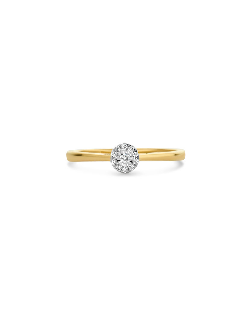 Blush Blush Ring 1647BDI/54 14k Geelgoud 0,07crt G SI Briljant geslepen Diamant Maat 54