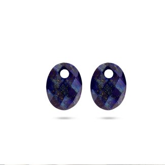 Blush Blush Oorbedels 810LAPO Middel Blauw Lapis 12mm x 20mm