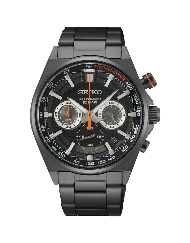 Seiko Seiko SSB399P1Heren horloge chronograaf gunmetal 100 meter waterdicht