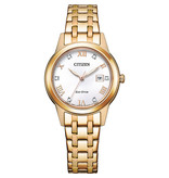 Citizen Citizen FE1243-83A horloge dames eco-drive  staal rose plated met mother of pearl wijzerplaat